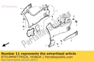 honda 87519MW7790ZA etykieta, regulator przepustnicy * typeg * (typeg) - Dół