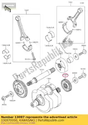 Here you can order the gear-primary spur,38t vn900b6f from Kawasaki, with part number 130970050: