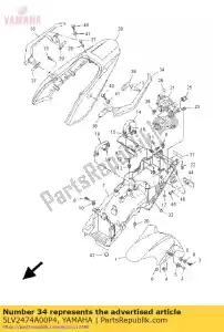 Yamaha 5LV2474A00P4 assist, grip - Bottom side