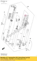 5112749HE0, Suzuki, struik, schuif suzuki rm z250 rmz250 250 , Nieuw