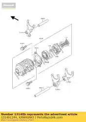 Qui puoi ordinare fork-shift, 2 ° e 3 ° da Kawasaki , con numero parte 131401244: