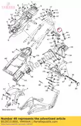 Ici, vous pouvez commander le rester, clignotant 1 auprès de Yamaha , avec le numéro de pièce BS28331800: