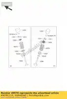 490781219, Kawasaki, soupape à ressort kawasaki z  a c zx10r ninja d e b police p z1000 abs 1000 , Nouveau