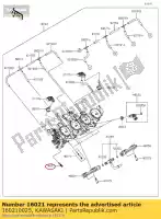 160210025, Kawasaki, tope de mariposa de tornillo zr1000daf kawasaki  z 1000 2010 2011 2012 2013 2015 2016 2017 2018 2019 2020 2021, Nuevo