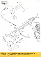 132BA0622, Kawasaki, ko?nierz ?rubowy ma?y 6x22 zx1000 kawasaki  h2r klx zx 230 250 300 800 1000 2009 2010 2011 2012 2013 2014 2015 2016 2017 2018 2019 2020 2021, Nowy