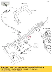 kawasaki 132BA0622 parafuso-flangeado-pequeno, 6x22 zx1000 - Lado inferior