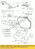 14093512851Z, Kawasaki, hoes, zijtas, rechts, m.s.bl kawasaki gtr  e 1400gtr abs 1400 , Nieuw