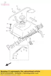 Ici, vous pouvez commander le robinet de carburant assy 1 auprès de Yamaha , avec le numéro de pièce BD3F45000000: