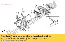 Ici, vous pouvez commander le garde-boue b, rr. Auprès de Honda , avec le numéro de pièce 80105MR5000: