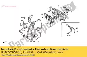 Honda 80105MR5000 fender b, rr. - Bottom side