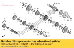 Ici, vous pouvez commander le rondelle, serrure, 25mm auprès de Honda , avec le numéro de pièce 90462KAZ000: