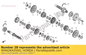 honda 90462KAZ000 rondelle, serrure, 25mm - La partie au fond