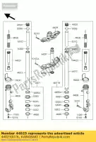 440230076, Kawasaki, zestaw cylindrów-widelców ex650c9f kawasaki er-6f 650 2009 2010 2011, Nowy