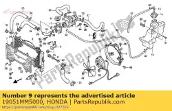 Qui puoi ordinare nessuna descrizione disponibile al momento da Honda , con numero parte 19051MM5000: