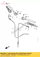 1JL261211000, Yamaha, guiador (esquerda) yamaha fz 600, Novo