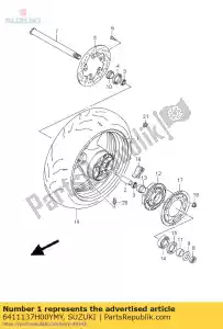 Suzuki 6411137H00YMY ruota posteriore (17m / - Il fondo