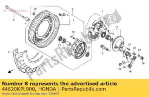 Honda 44620KPL900 colar da roda d - Lado inferior