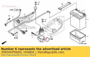 honda 35856HP5600 rubber, magnetic shock - Bottom side