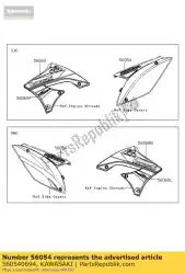 Ici, vous pouvez commander le marque kx450ebf auprès de Kawasaki , avec le numéro de pièce 560540694: