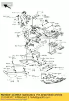 110540347, Kawasaki, staffa, ecu er650a6s kawasaki er-6f er-6n 650 2006 2007 2008, Nuovo