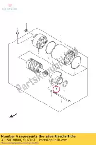 suzuki 3115018H00 conjunto habitacional - Lado inferior