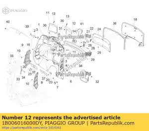 Piaggio Group 1B006016000DY lewa klapa - Dół