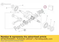 AP5RZR000097, Piaggio Group, Oil seals - set aprilia sr 50 2000 2001 2002 2003 2004, New