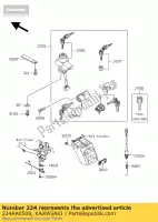 224AA0508, Kawasaki, screw-pan-wp-cros gebruikelijk kawasaki el kle tengai 250 252 500 650 1988 1989 1990 1991 1992 1993 1994 1995 1996 1997 1999 2001 2002 2003 2005 2006 2007, Nieuw