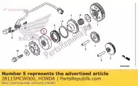 28115MCW000, Honda, flange, embreagem inicial honda  vfr 800 2002 2003 2004 2005 2006 2007 2008 2009 2010 2011 2012 2013 2017, Novo