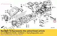 61103HN5670ZB, Honda, distanziale, presa accessori esterna * nh1 * (nh1 nero) honda  trx 350 400 500 520 2000 2001 2002 2003 2004 2005 2006 2007 2008 2009 2010 2011 2012 2013 2017 2018 2019 2020, Nuovo