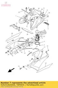 yamaha 5VK241820000 damper, locating 2 - Bottom side