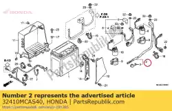 Ici, vous pouvez commander le câble, démarrer le moteur auprès de Honda , avec le numéro de pièce 32410MCAS40: