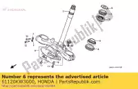 61120KW3000, Honda, Piastra, guida dell'aria honda nx 250 1988 1989 1990 1991 1993, Nuovo