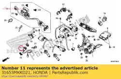 Aquí puede pedir cuerpo comp., accesorio de Honda , con el número de pieza 31653MKKD21: