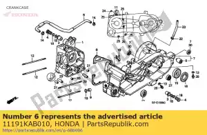 honda 11191KAB010 gasket,r crank ca (nas) - Bottom side