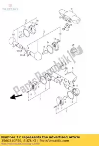 Suzuki 3560310F50 kpl. lamp z ty?u - Dół