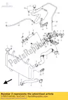 1785216G00, Suzuki, tuyau, radiateur o suzuki sv 1000 2003 2004 2005, Nouveau