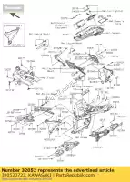 320520723, Kawasaki, staffa serbatoio kawasaki z eversion d  b c a sugomi edition special e version abs zr800 f z800 bds dds ads cds bef def z800e 800 , Nuovo