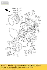 Kawasaki 92050078 oil seal - Bottom side