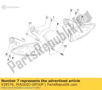 638576, Piaggio Group, Draai teken. derbi piaggio boulevard fly zip 50 125 150 2004 2005 2006 2007 2009 2010, Nieuw