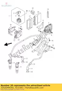 Suzuki 3292048G60 control unit,fi - Bottom side