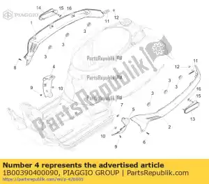 Piaggio Group 1B00390400090 spoiler schutzstueck - Dół