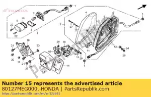 Honda 80127MEG000 fica, licença luz - Lado inferior