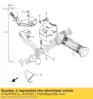 5762049111, Suzuki, hendel, koppeling suzuki gsx rg 250 1100 1985 1986 1987, Nieuw