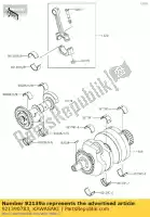 921390783, Kawasaki, tuleja korbowodu, b ex300 kawasaki  ninja z 300 2013 2014 2015 2016 2017 2018 2019 2020 2021, Nowy