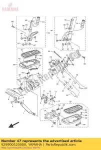 yamaha 929900520000 arandela ybs66-5, lisa - Lado inferior