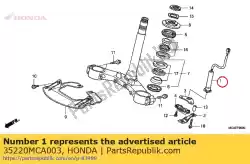 Here you can order the cancel unit, winker from Honda, with part number 35220MCA003: