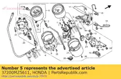 Qui puoi ordinare tachimetro assy. (kph) da Honda , con numero parte 37200MZ5611: