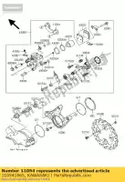 110541865, Kawasaki, steun, remklauw achter ksf450b8f kawasaki kfx 450 2008 2009 2010 2011 2012 2013 2014, Nieuw