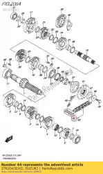 Ici, vous pouvez commander le ensemble de joints auprès de Suzuki , avec le numéro de pièce 2762043D02: